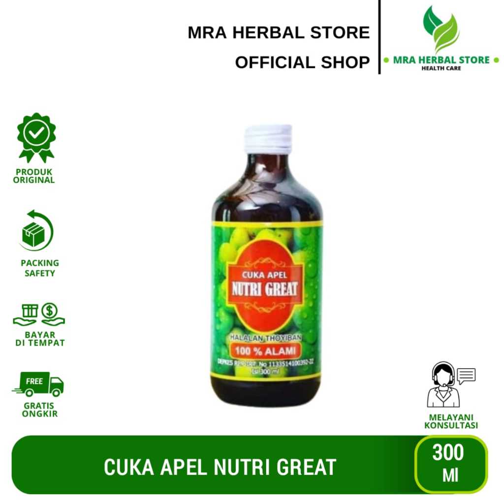 

Cuka apel nutri great 300ml original | Cuka Apel Alami Untuk Diet
