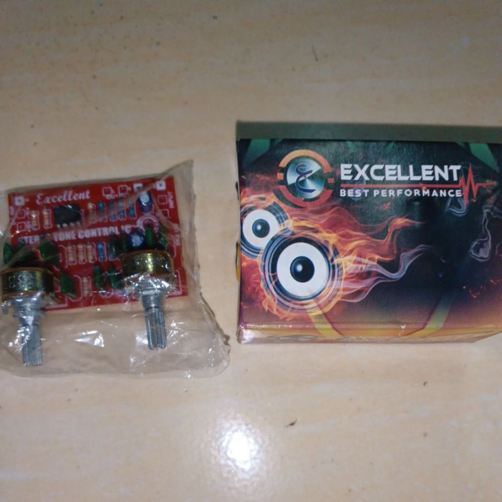 Modul penguat bass dan treble 4558 excellent