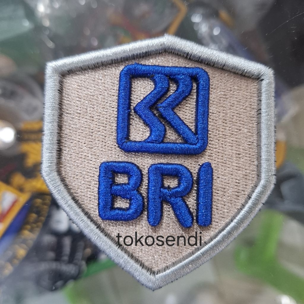 Logo BRI Bordir Timbul