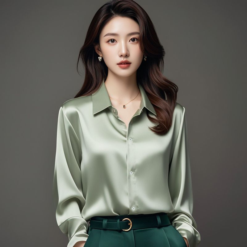 Baju Atasan Kemeja Wanita Polos Kancing Lengan Panjang Oversize Terbaru Korea Style Lembut Nyaman Me
