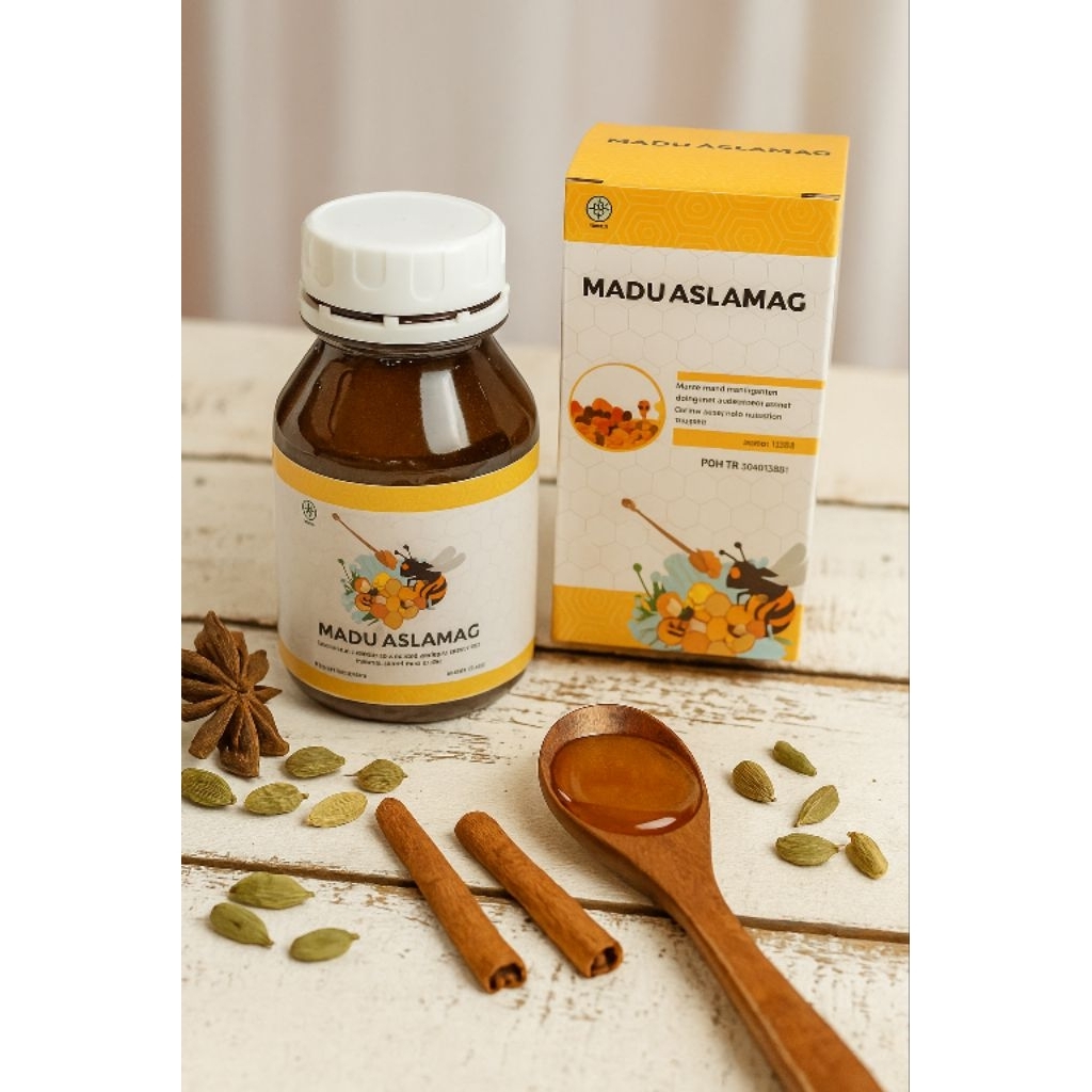 Madu sehat lambung aslamag Madu lambung aslamag 350gr Madu gerd asam lambung BPOM