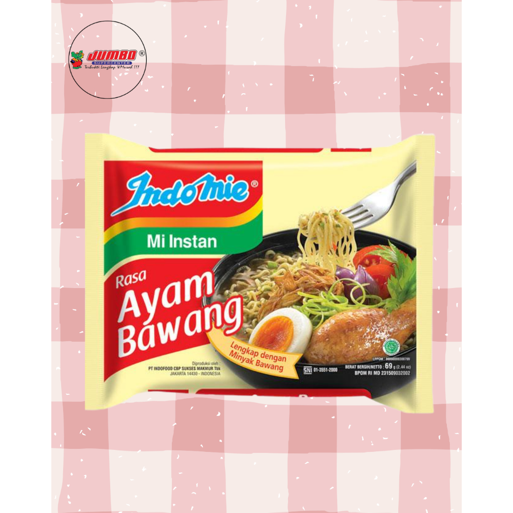 

Indomie Rebus Ayam Bawang 1 karton 40 pcs/Mie Instant/Mie Rebus