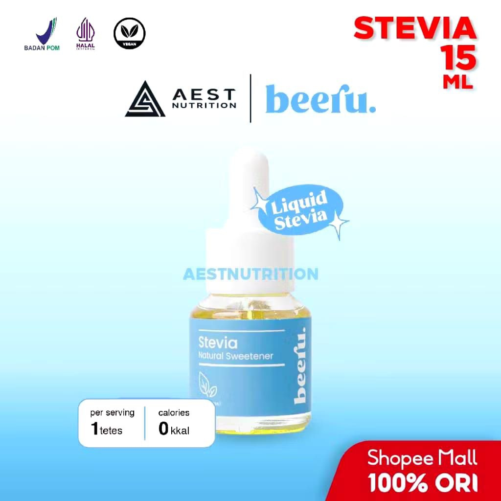 

Beeru Stevia Natural Sweetener | Pemanis Alternatif 0 Kalori 15 ml