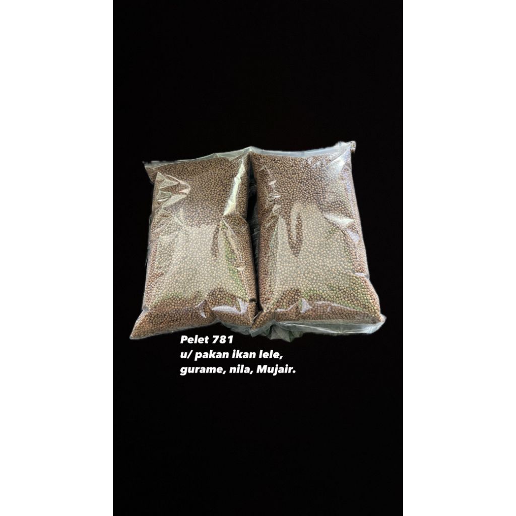 Pelet 781-2  umpan ikan lele,gurame,nila ,mujaer