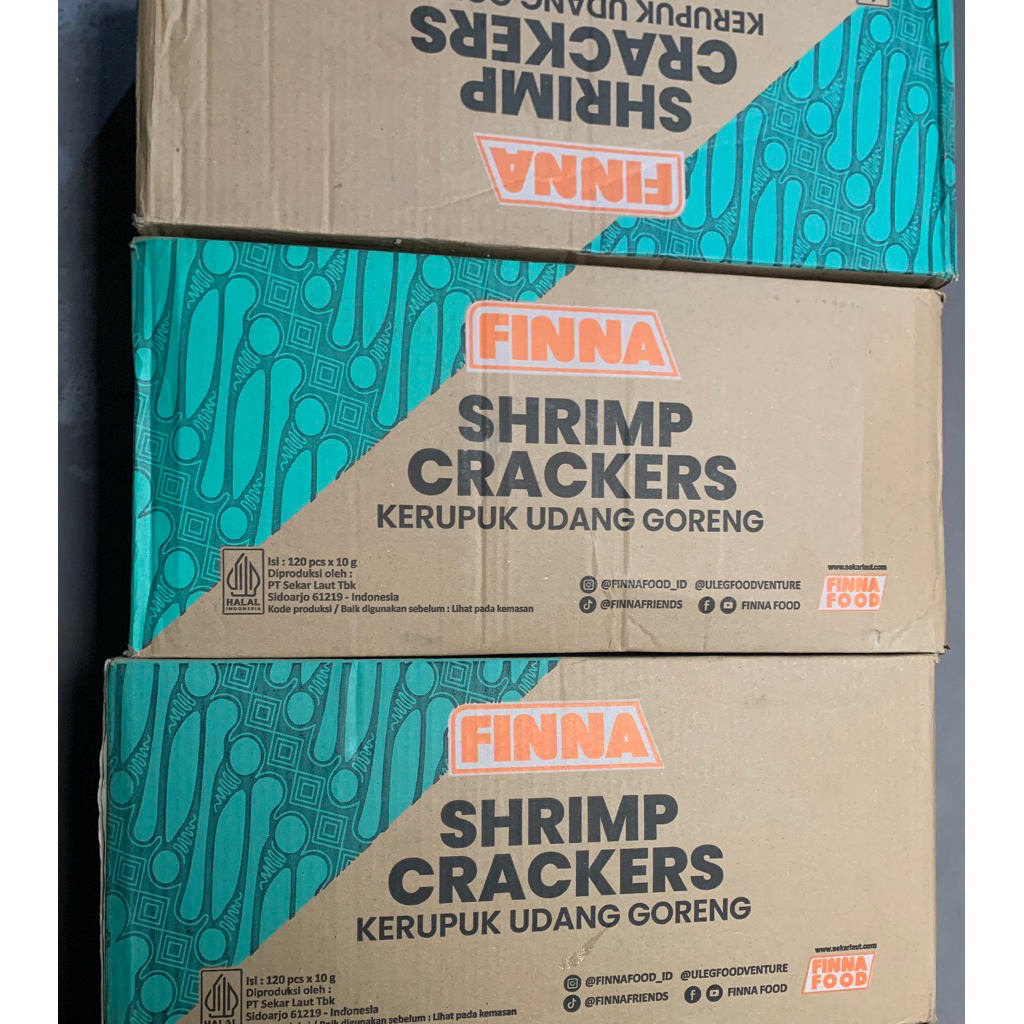 

finna kerupuk siap makan isi 120pcs
