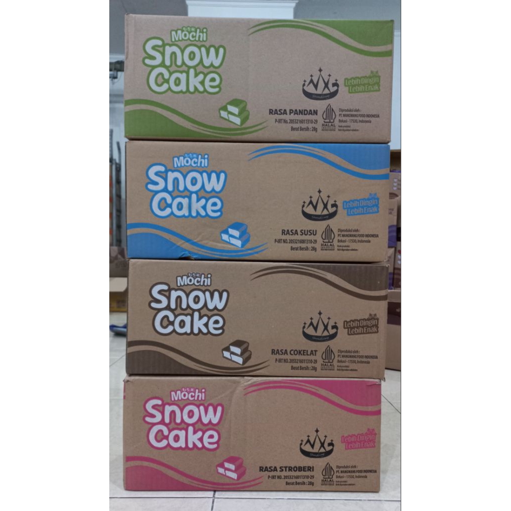 

Mochi Snow Cake 1 dus isi 60pcs bisa di MIX