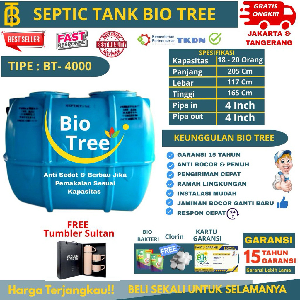 Septic Tank Bio Tree 4000 L