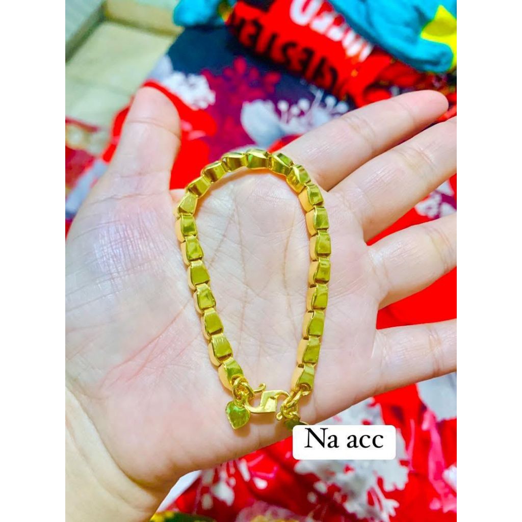 Gelang padi 4 suku lapis mas 24k