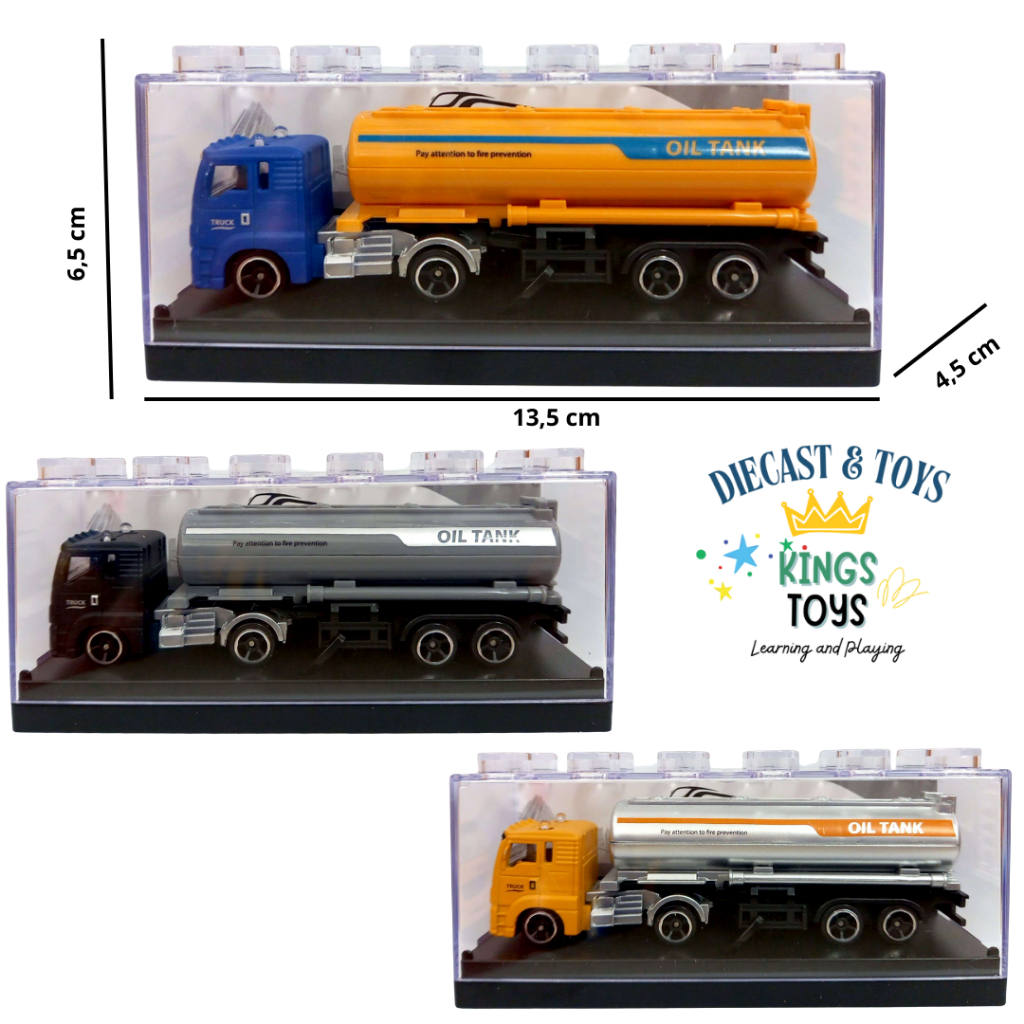Diecast Akrilik Truck tangki oil besi