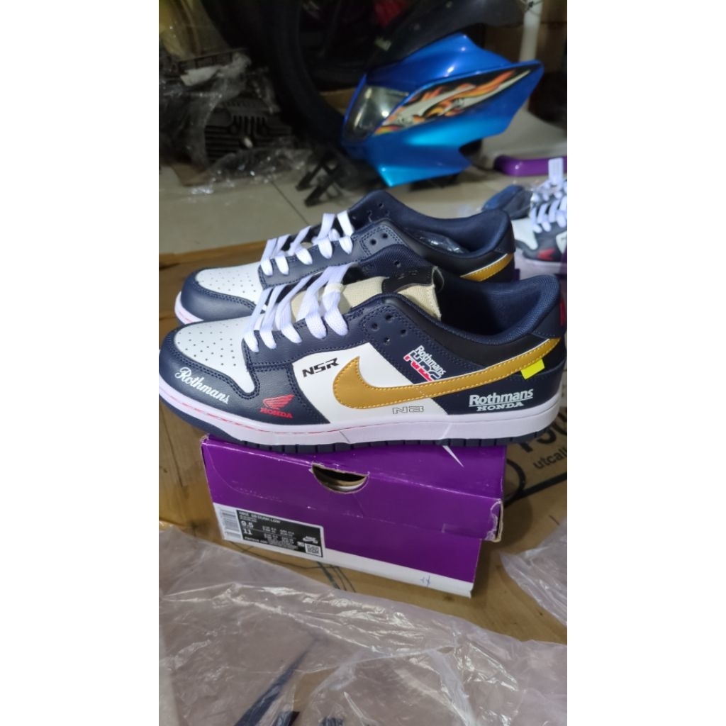 Sepatu Nike dunk low Honda NSR250 Rothmans