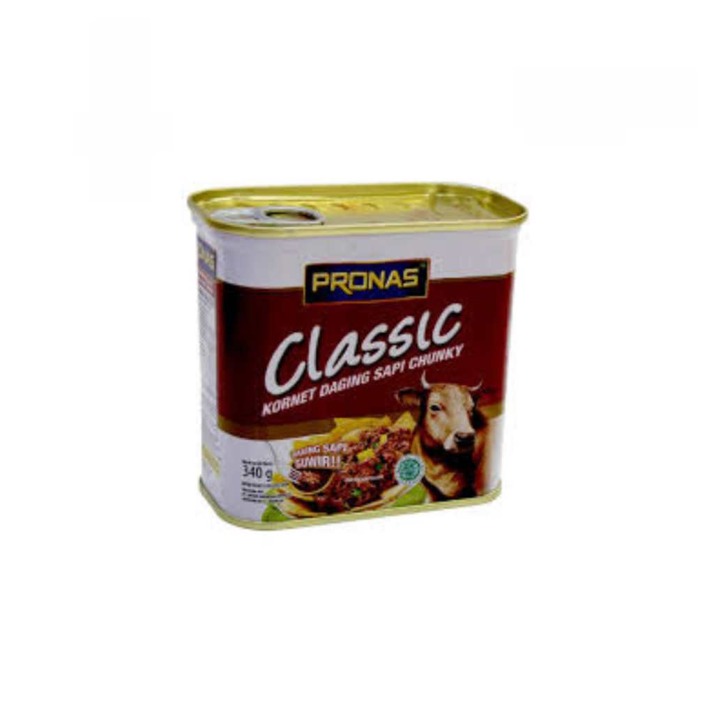 

Pronas Corned Beef Classic 340gr – Daging Sapi Kornet Lezat & Praktis