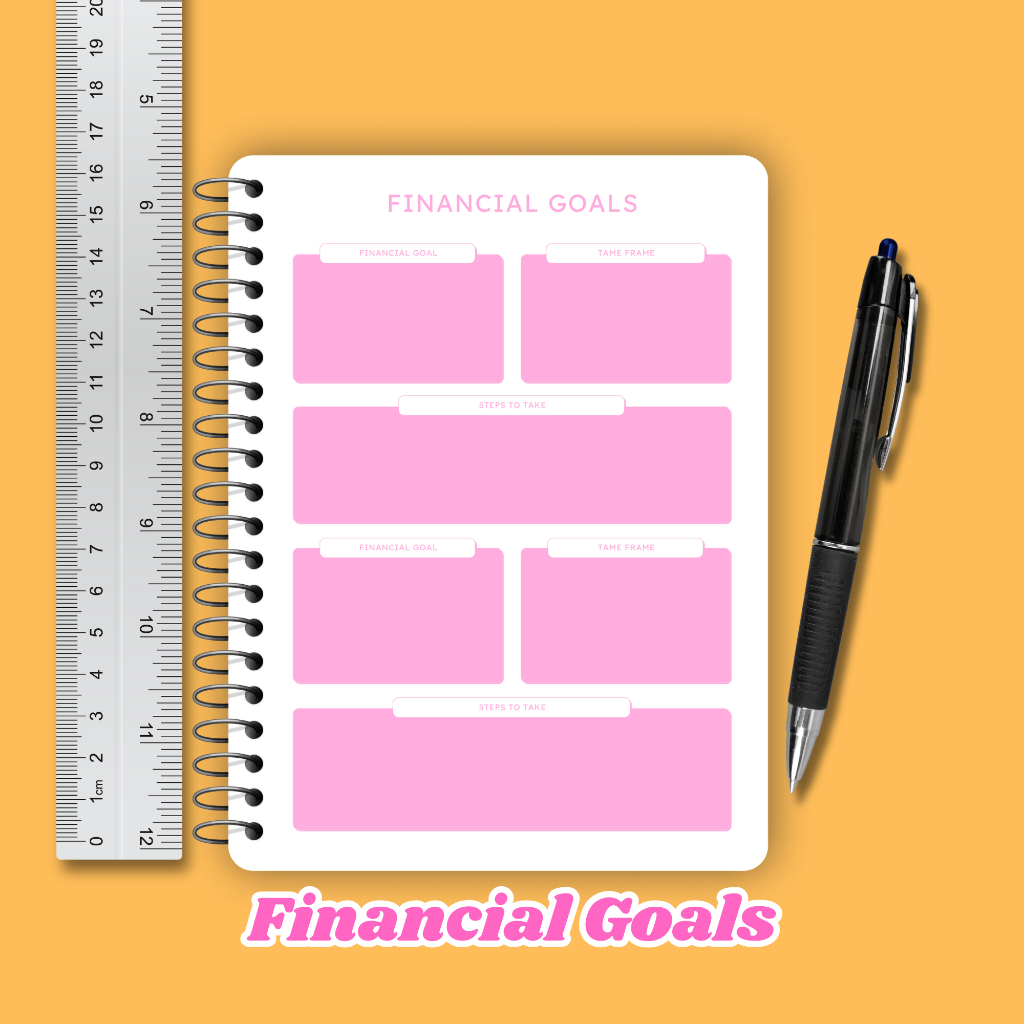 

Financial Goal Planner A6 60 Halaman - Buku Tujuan Finansial Cover Coklat Dan Hitam