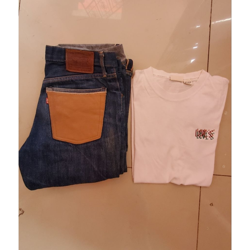 levis 501xx big e selvedge & kaos levis