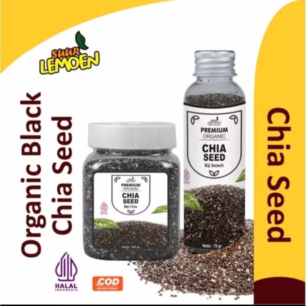 

CHIASEED ORGANIK KEMASAN 70 GR BY SUUR LEMOEN ID