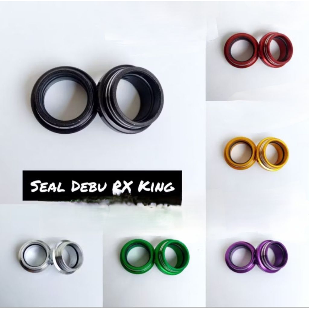 manisan seal debu as shock depan RX king model dural cnc tutup seal shock depan variasi full cnc