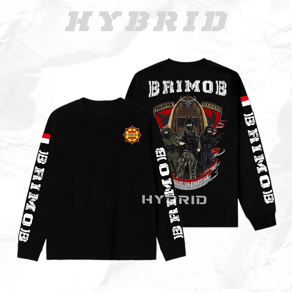 KAOS INSTANSI KORPS BRIMOB / PELOPOR / GEGANA / TANGAN PENDEK / TANGAN PANJANG