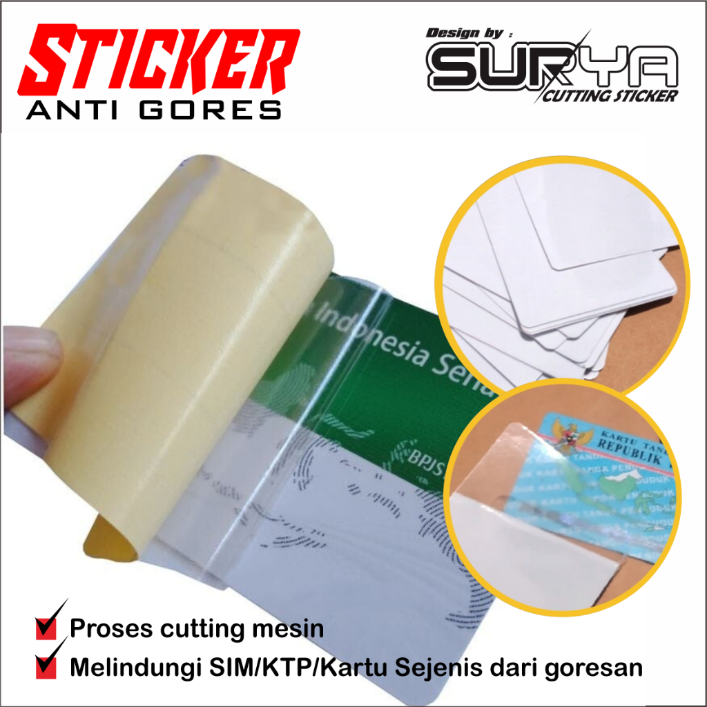 

Anti gores sim ktp kartu bpjs