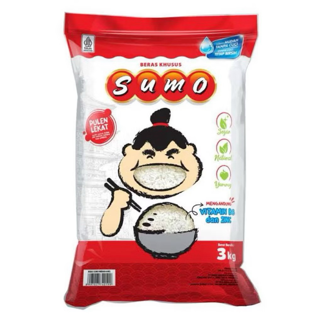 

Sumo Merah Beras Khusus Pulen Lekat 3000 gr