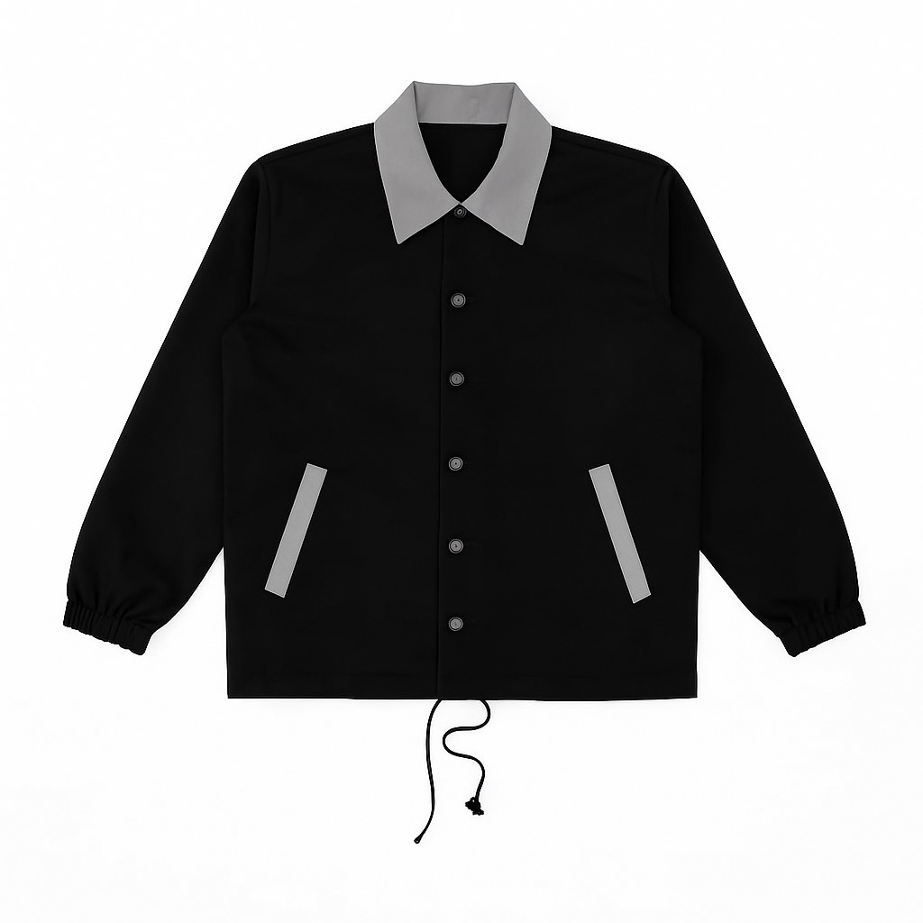 jaket coach polos winbreker pria jaket coach taslan