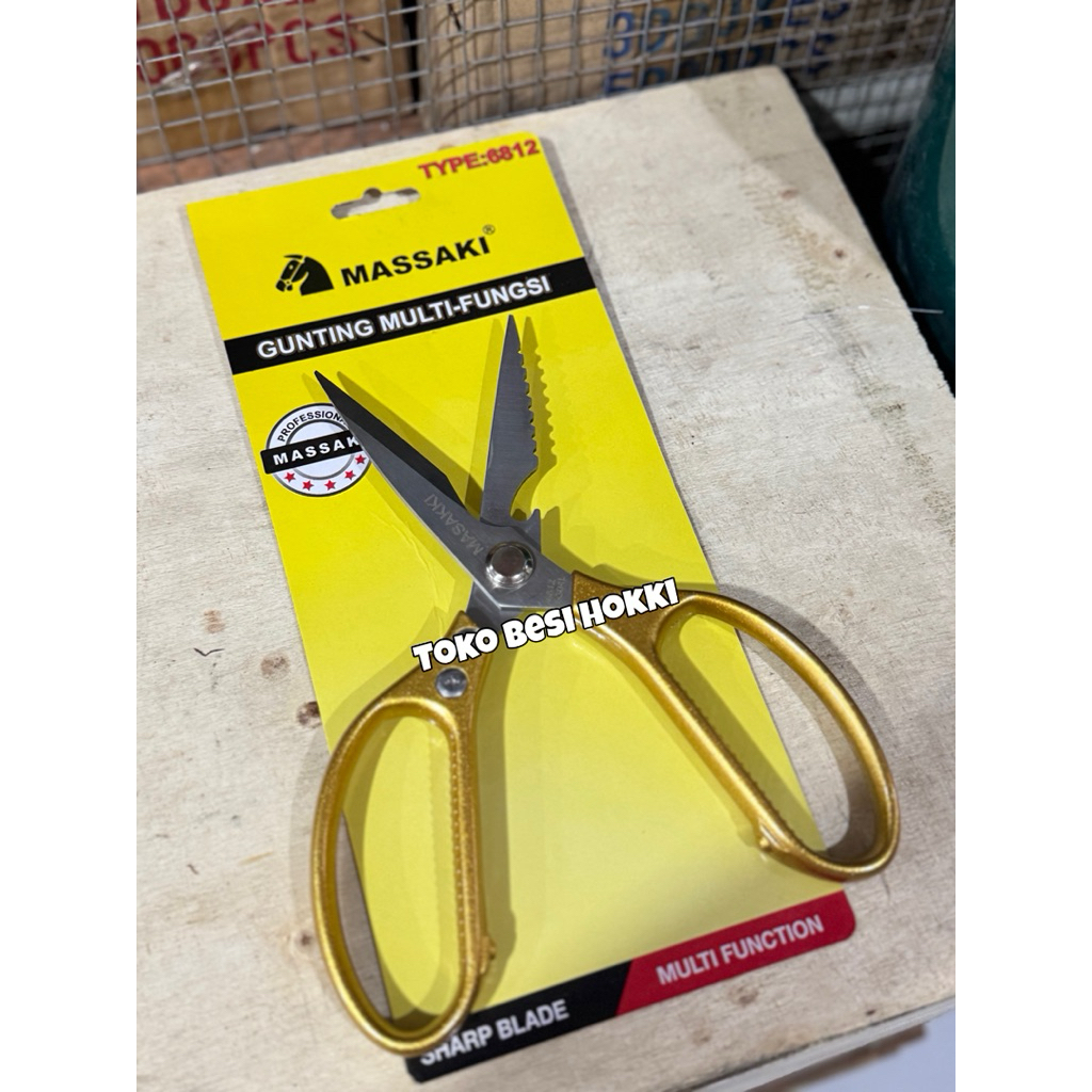 

Gunting Multi Fungsi / Gunting Dapur Multi 6812 Massaki