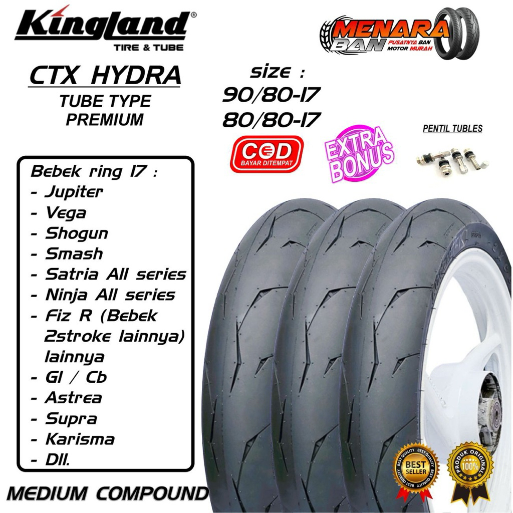 Ban donat ring 17 Kingland Ctx Hydra 90/80 80/80
