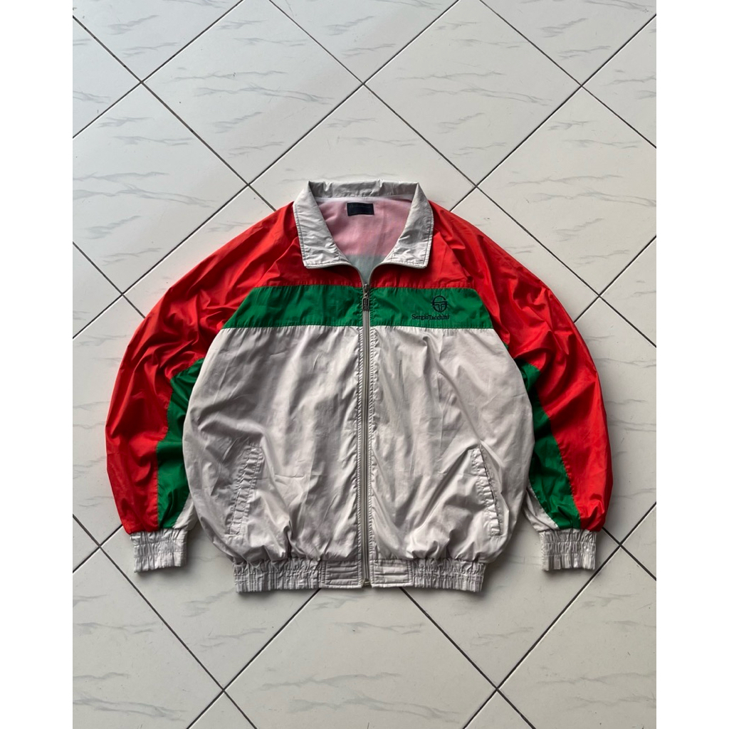 Vintage 90’s Sergio Tacchini Windbreaker Colorblock Jacket