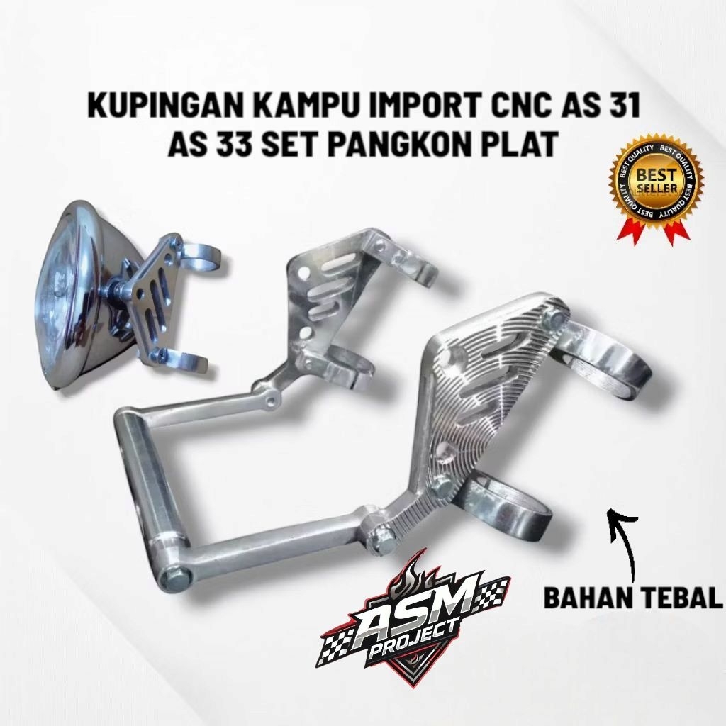 Pangkon Lampu Pesek Tralis CNC PNP CB GL Max Gl pro Megapro Tiger