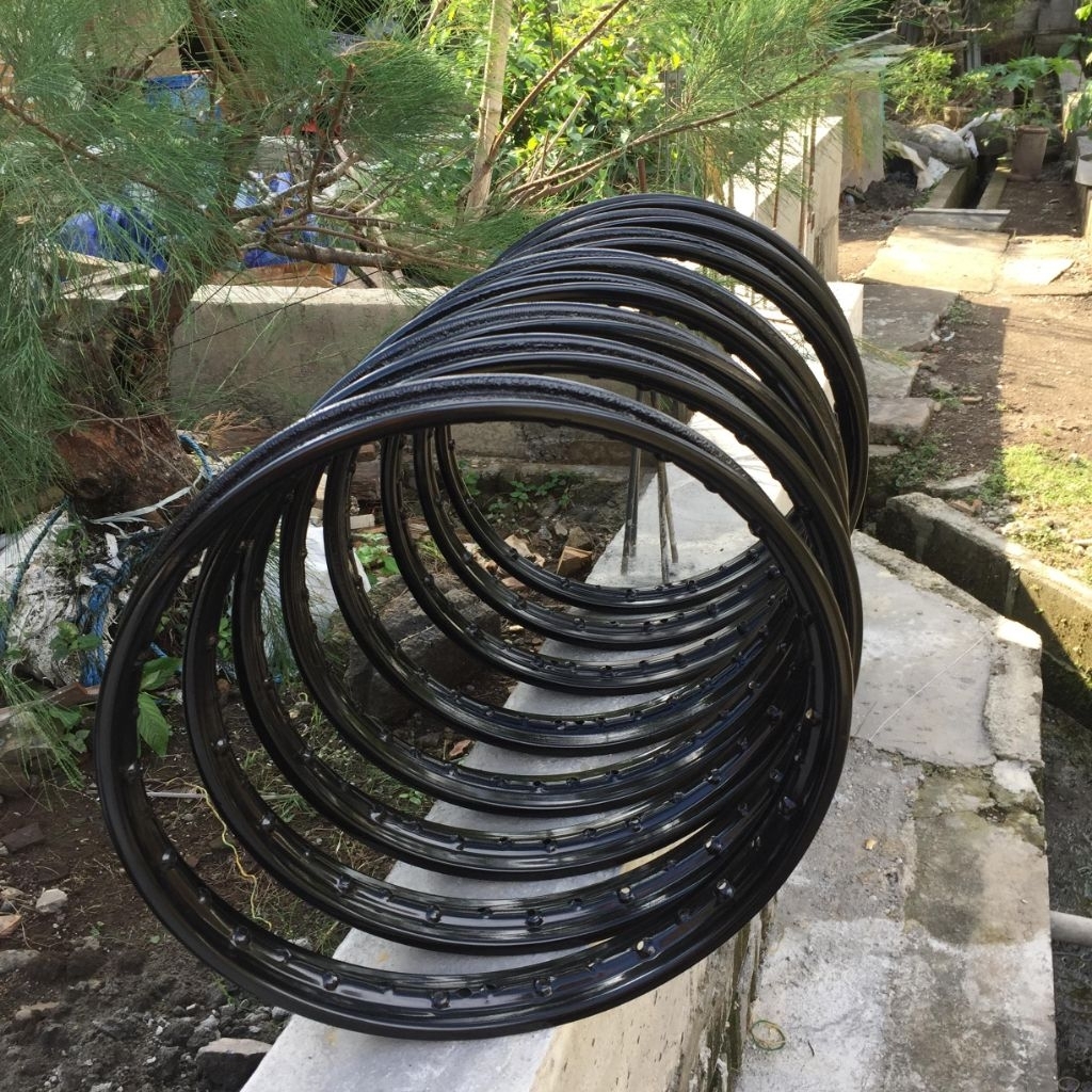 VELG DID POWDER COATING HITAM GLOSS UKURAN 140 RING 17