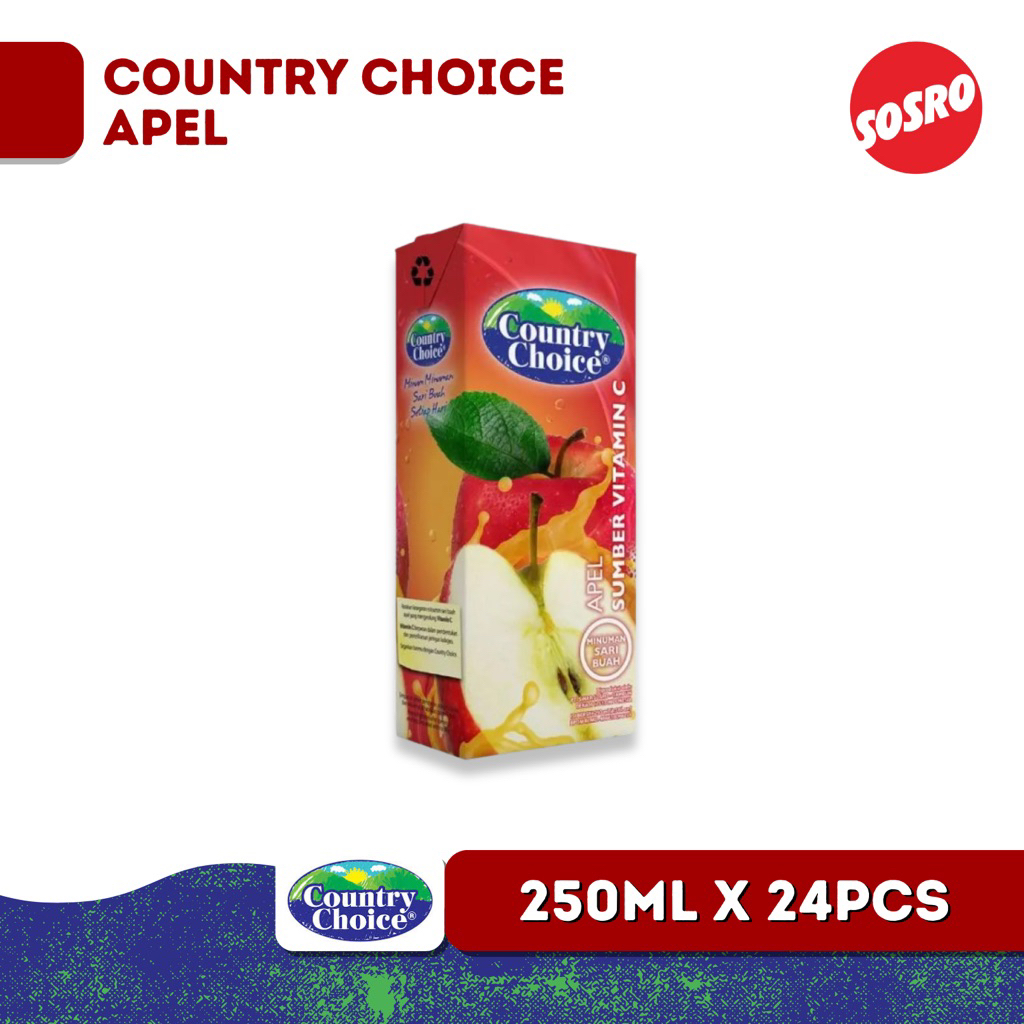 

Country Choice Apel 250ml Isi 24Pcs