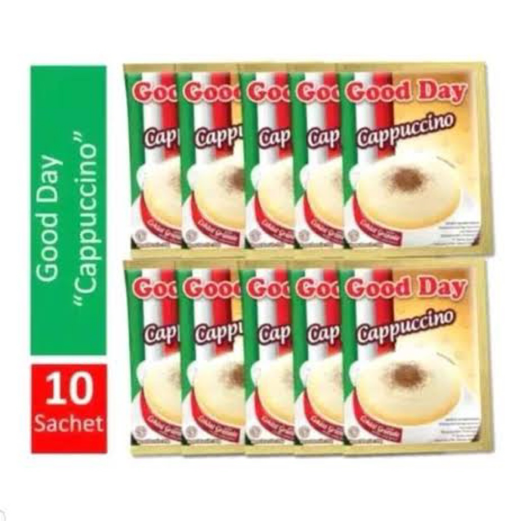

Good day capucino isi 10 saset