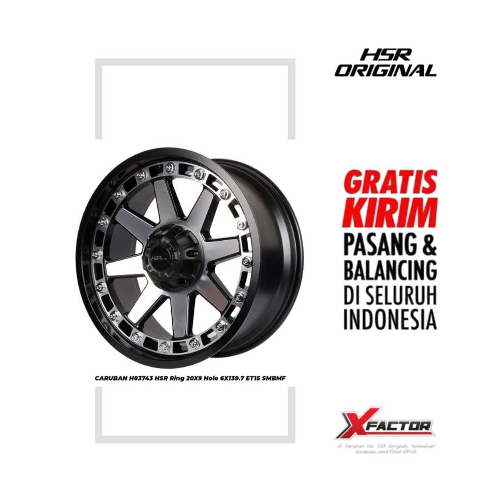 VELG HSR R20 HSR CARUBAN R20X9 H6X139,7 ET15 SMB/MF