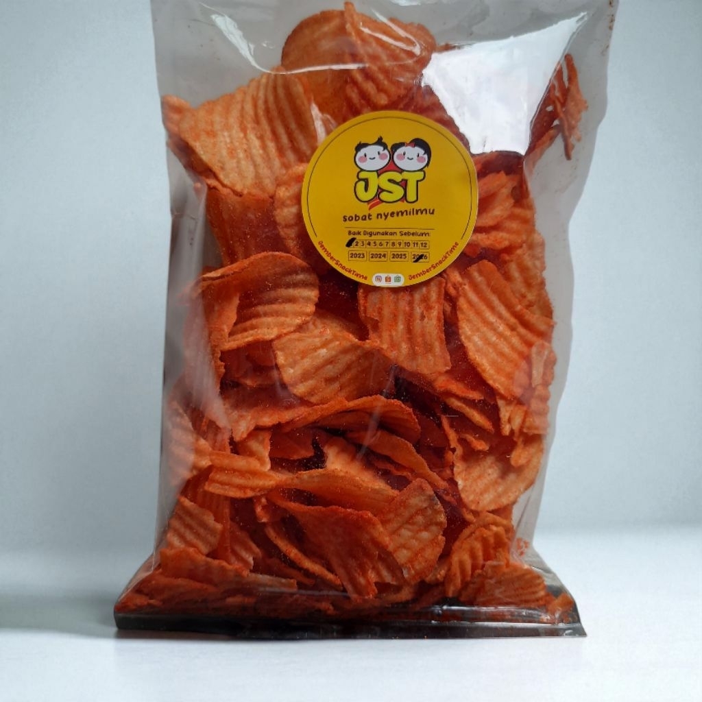 

[250gr] Keripik Kripik Singkong Bakar Balado Kiloan Jember Snack Time