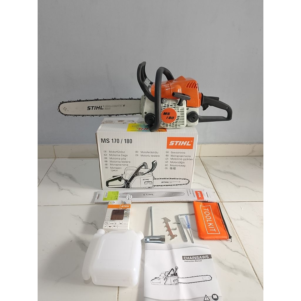 Mesin Senso 16 Inch STIHL MS180 / Chainsaw STIHL MS 180 16 inch LENGKAP
