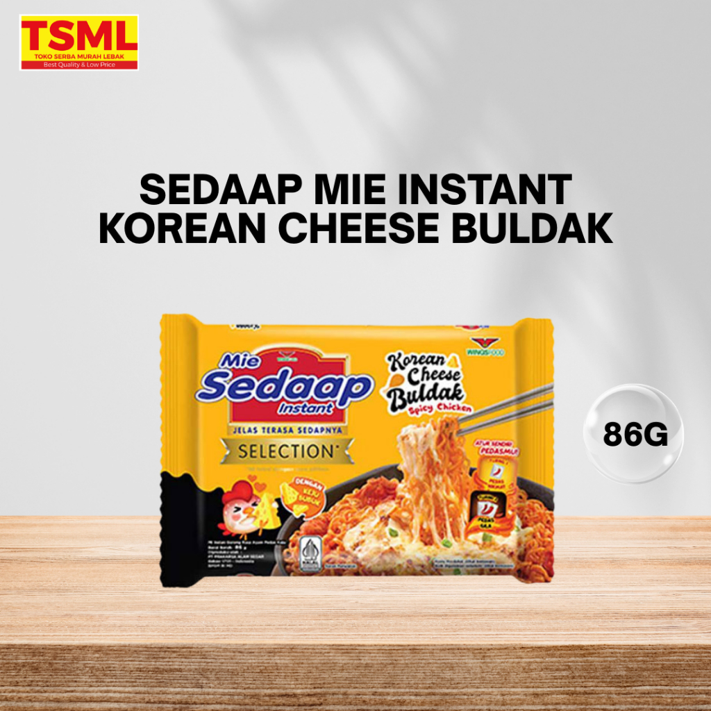 

Sedaap Mie Instant Korean Cheese Buldak 86g