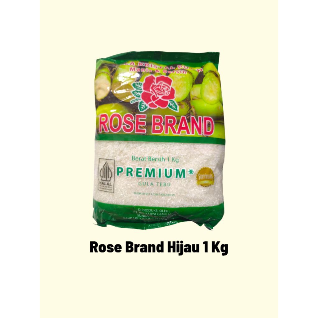 

Rose Brand Gula Pasir Premium Hijau 1 Kg
