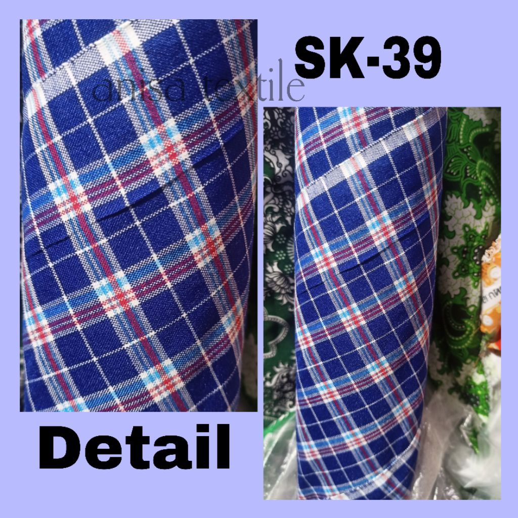 Paling Lengkap Kain Kotak Seragam Sekolah Paud/TK kode sk-39 L 150