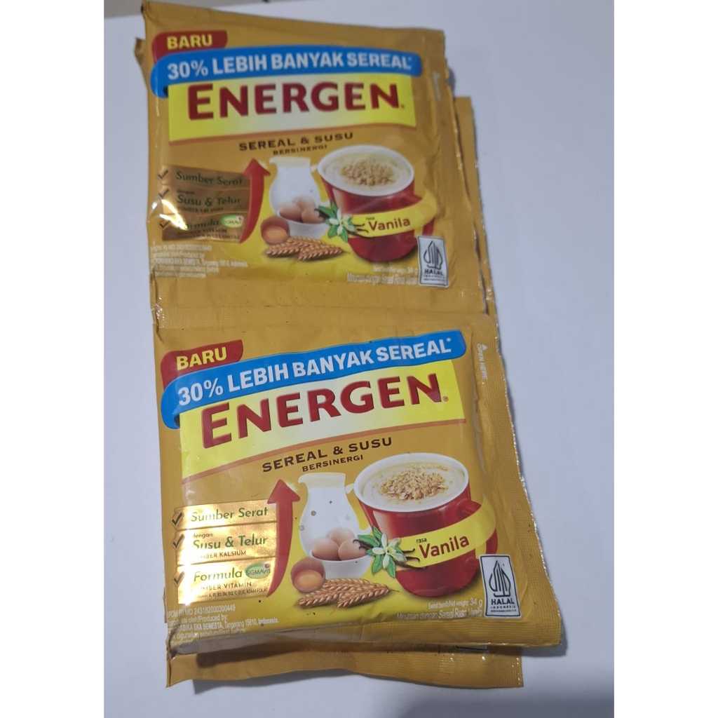 

ENERGEN SEREAL & SUSU VANILA [1 RENCENGAN 34G [ 10PCS]
