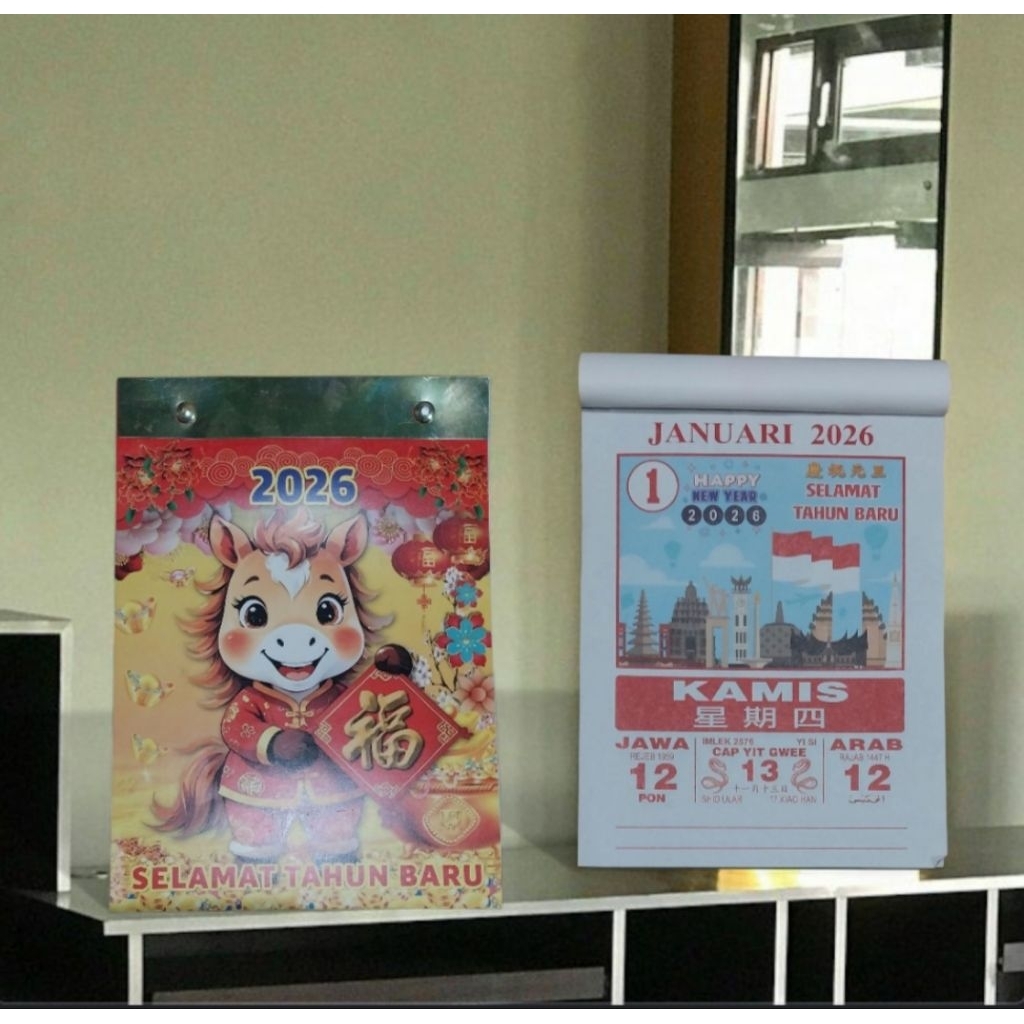 

KALENDER HARIAN SOBEK BERUKURAN SEDANG TAHUN 2026 Shio kuda