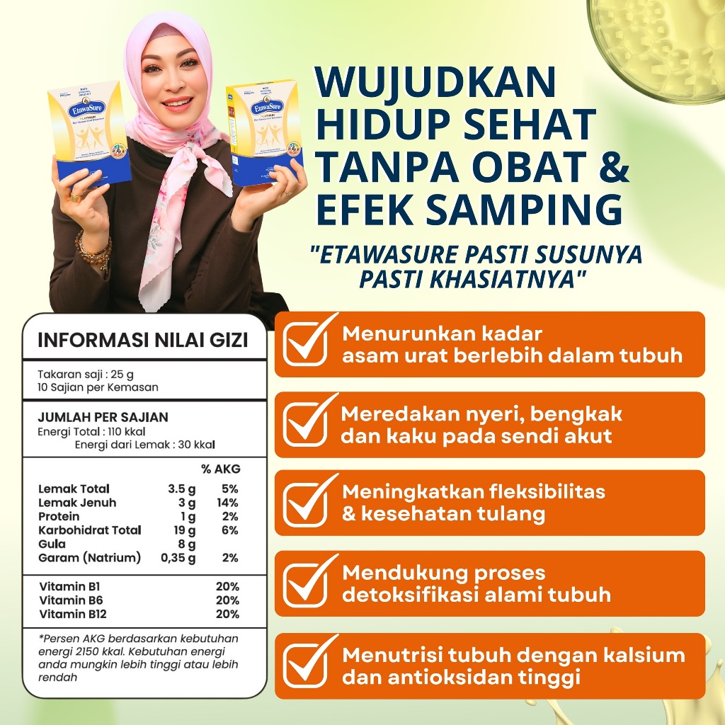 

Bakaranandia - Etawasure Susu Bubuk Etawa 2 Box X 500Gr - Redakan Nyeri Sendi & Pegal Linu