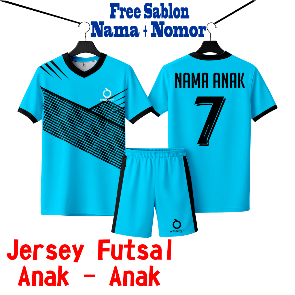 Gratis Sablon Baju Bola Anak SABLON Setelan Jersey Bola Anak Baju Bola Futsal Voli Baju SSB Junior T