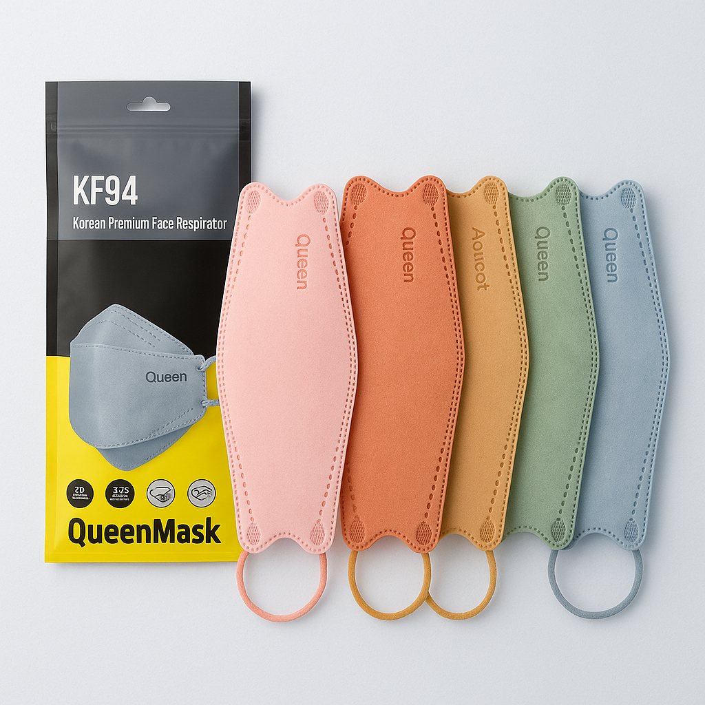 Masker KF94 Queen Mask 5 Ply Warna Isi 10 Pcs
