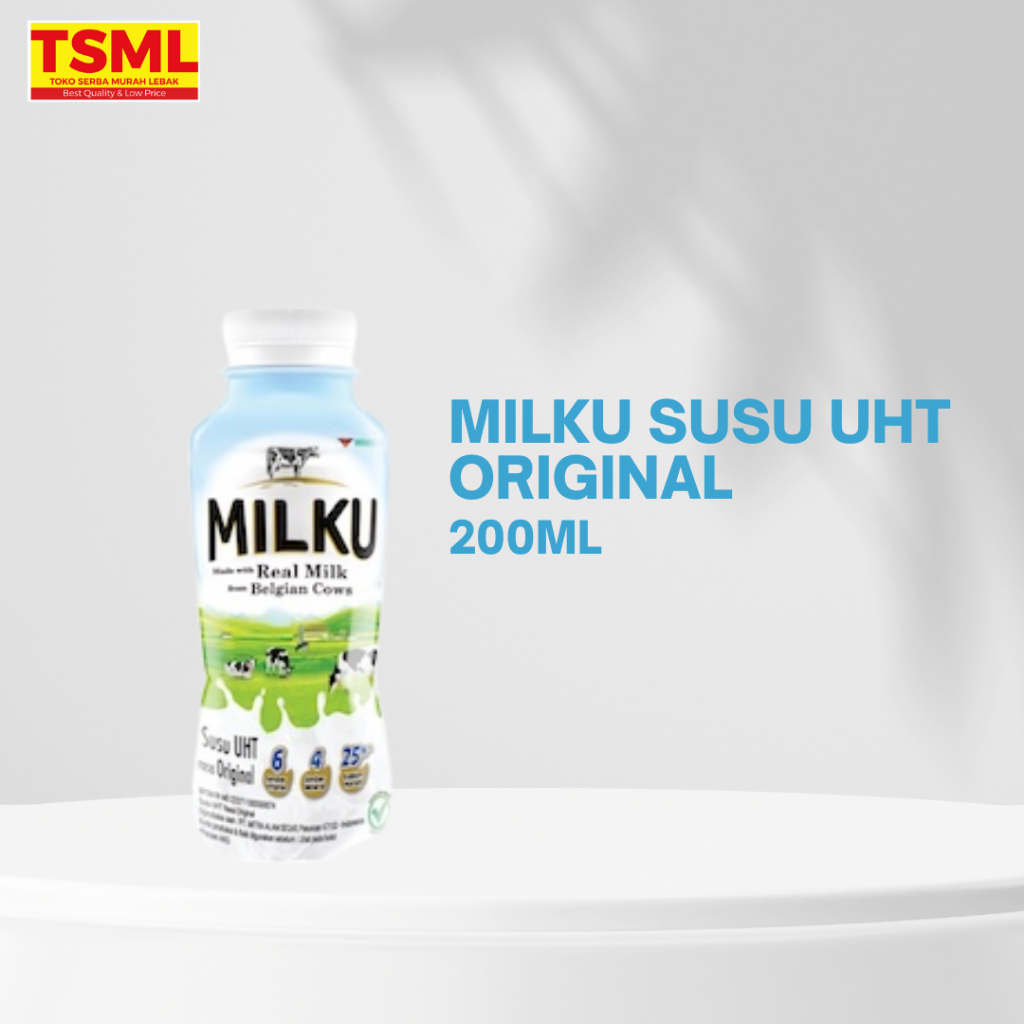 

Milku Susu UHT Cair Original Botol 200ML