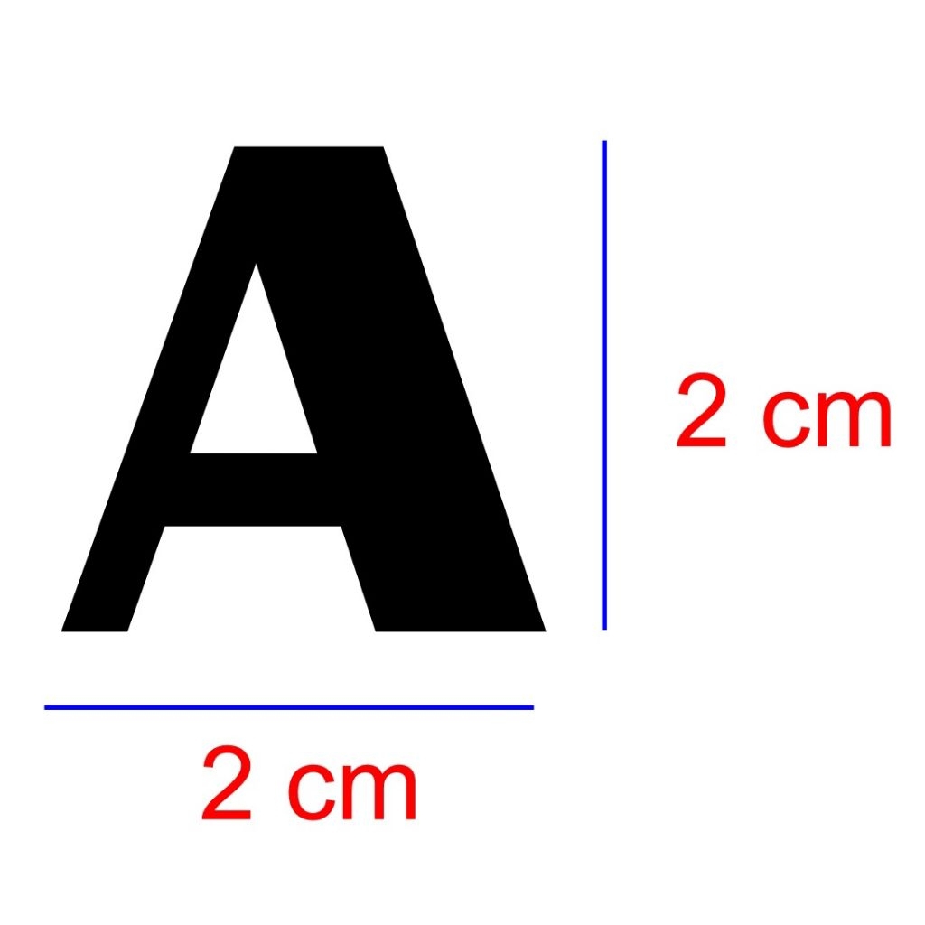 

Label Huruf Akrilik Custom 2 cm