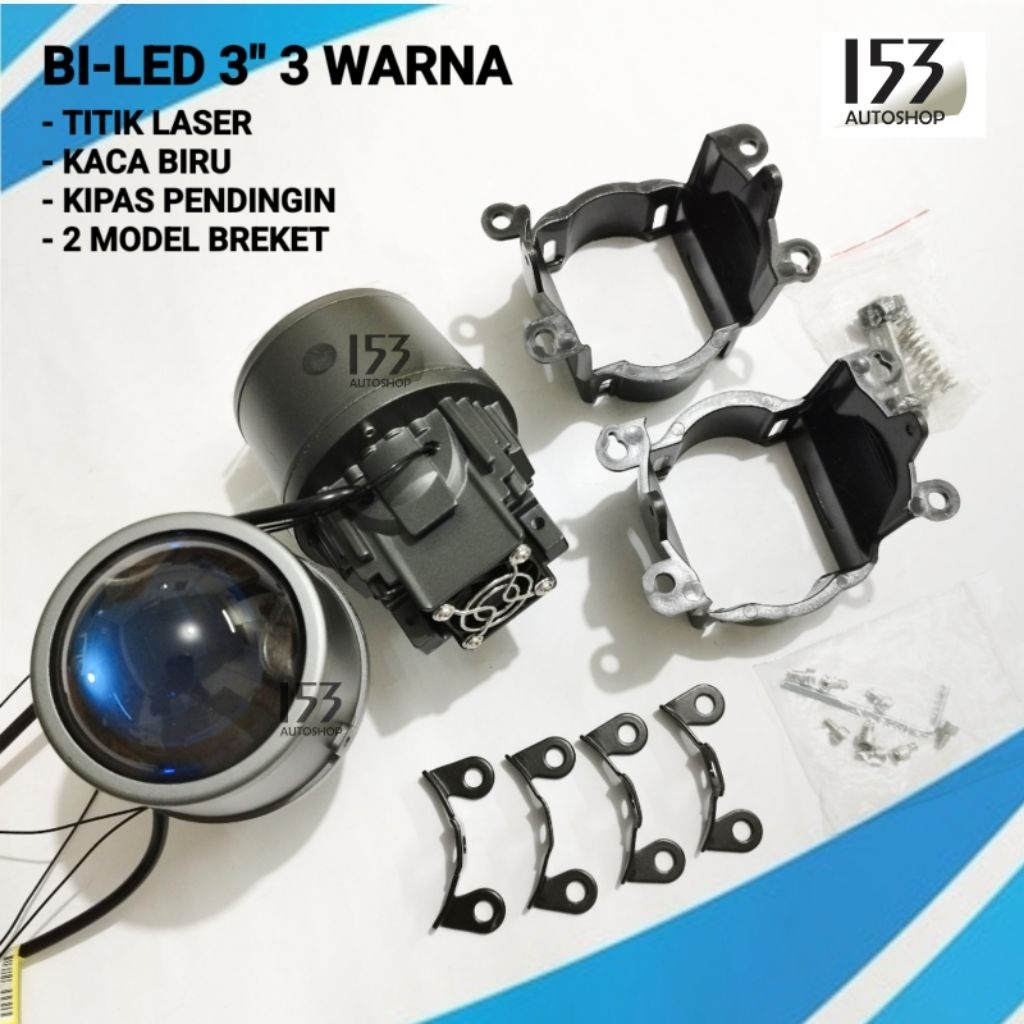Fog Lamp BI-LED 3" High Low 3 Warna