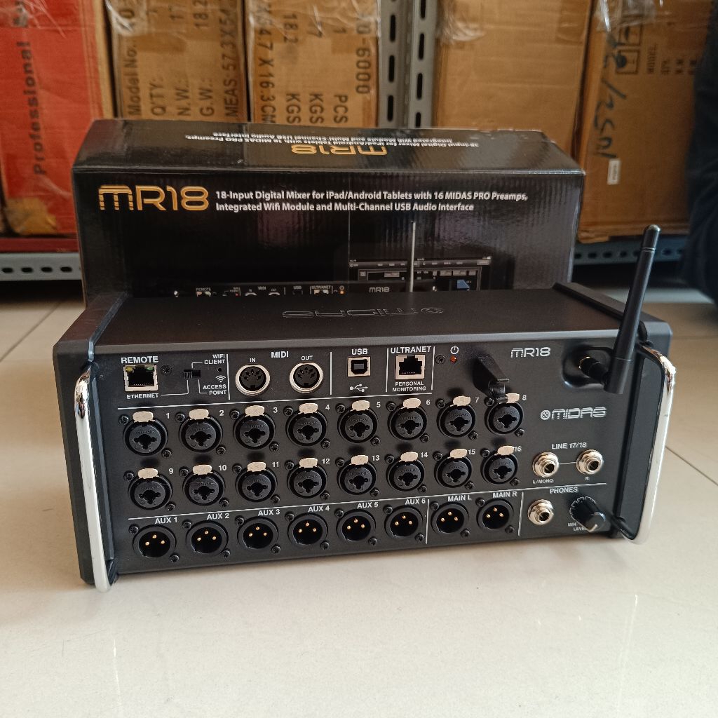 Midas MR18 Original Midas MR-18 / Mixer Midas MR 18 Mixer Digital Midas Midas MR18 Original