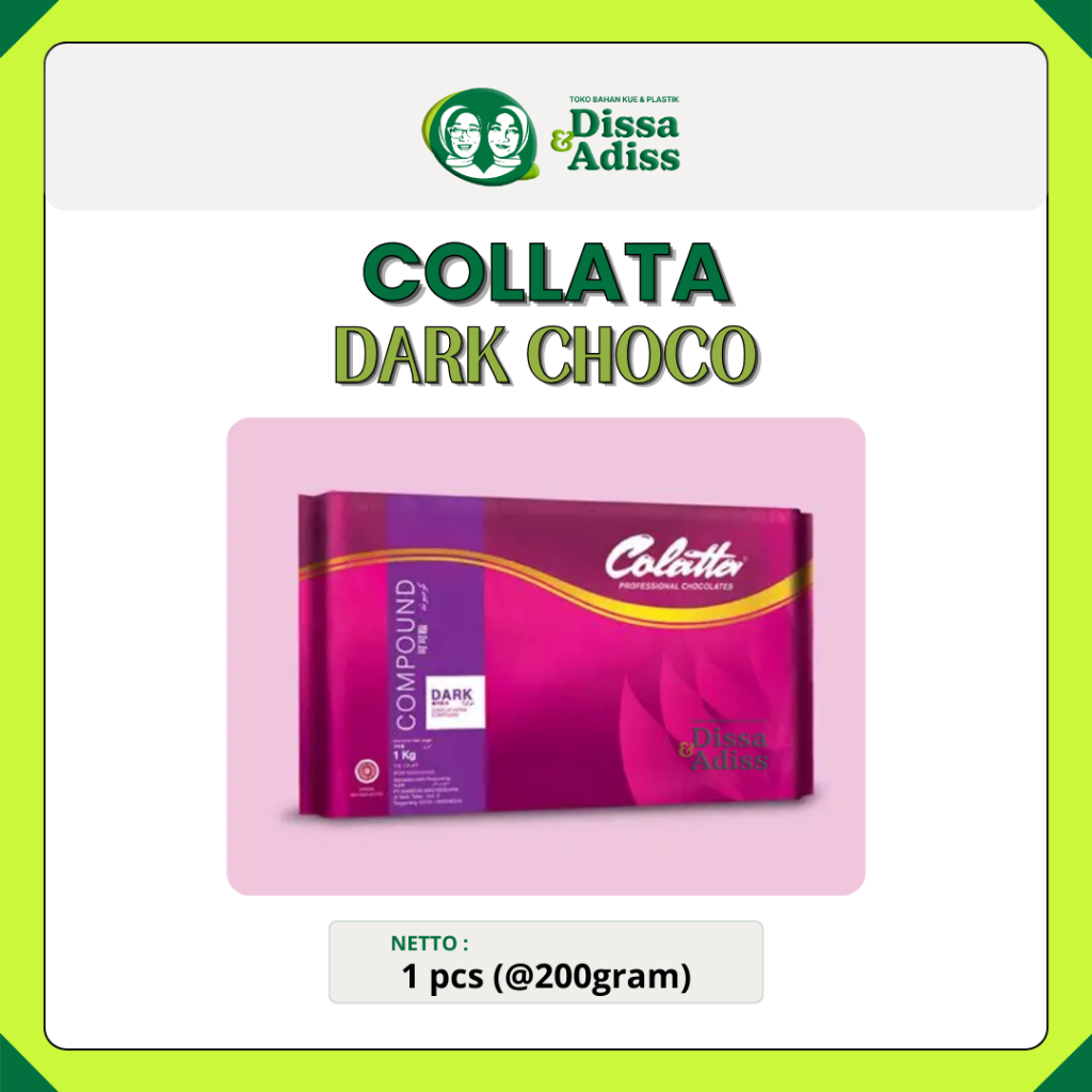 

Colatta Dark Chocolate (Repack) 200gr - Coklat Batang Leleh
