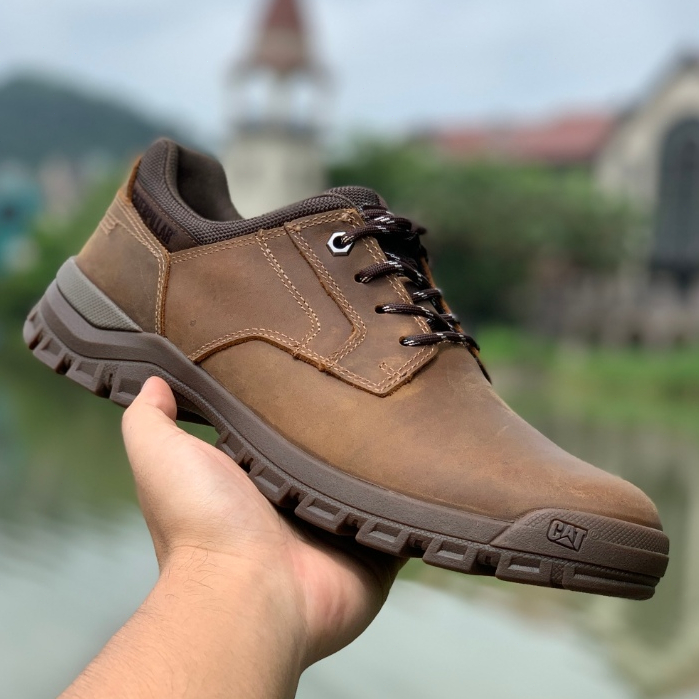 Sepatu Caterpillar Pria Work Genuine Leather Boots Shoes 8210929