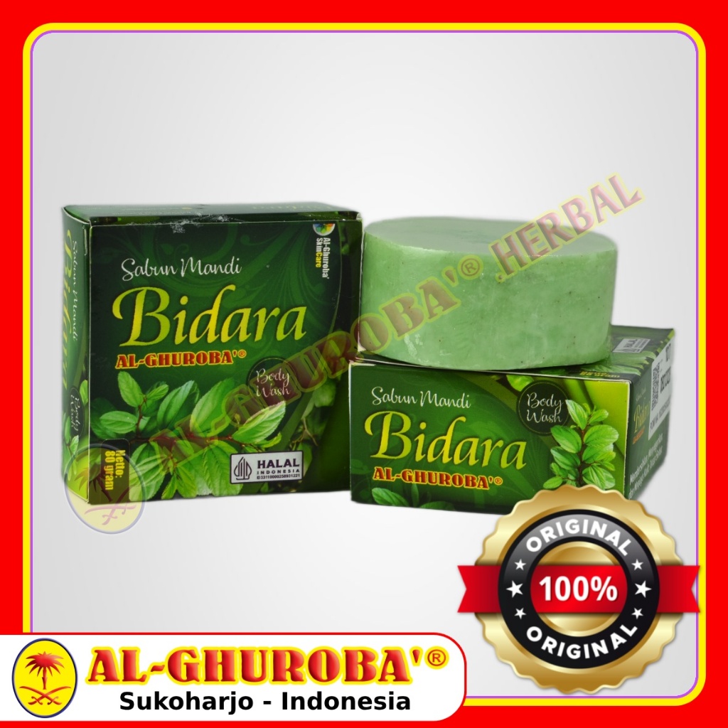 Sabun Herbal Bidara Al Ghuroba 80gr Sabun Mandi Bidara BPOM Halal ORIGINAL