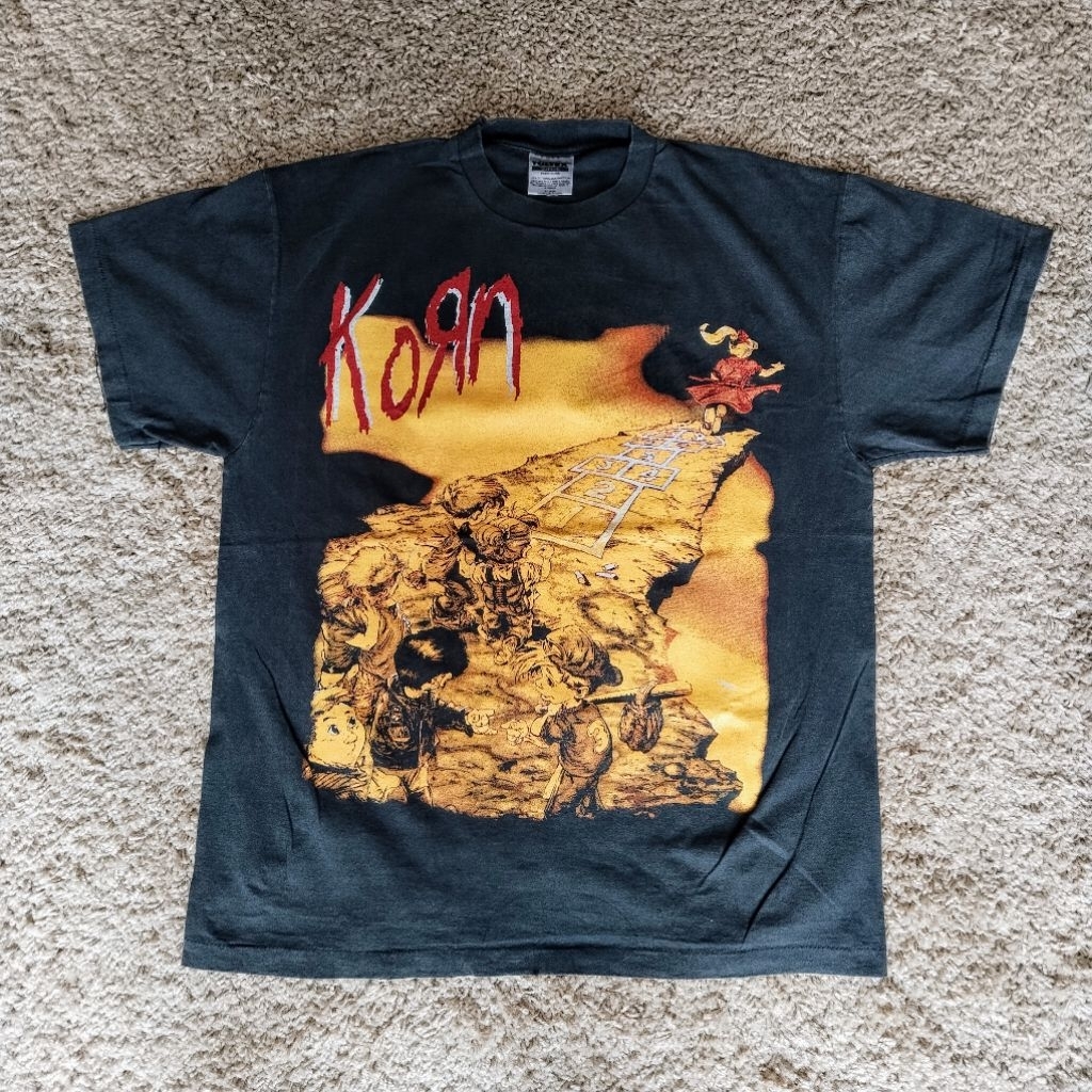 Kaos band bootleg thailand original nu metal band KORN " Follow the Leader ".