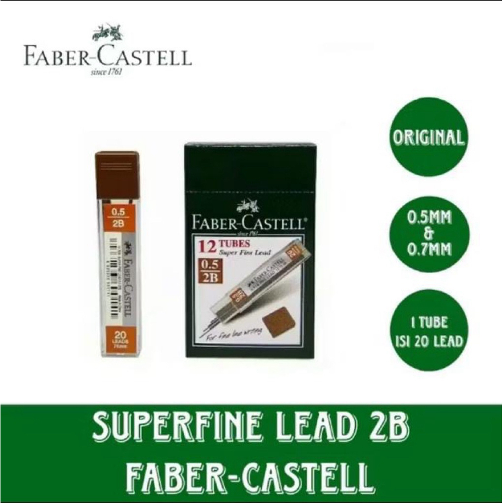 

FAVER CASTELL ISI ULANG PENSIL MEKANIK //2B 0.5 mm // FABER CASTELL